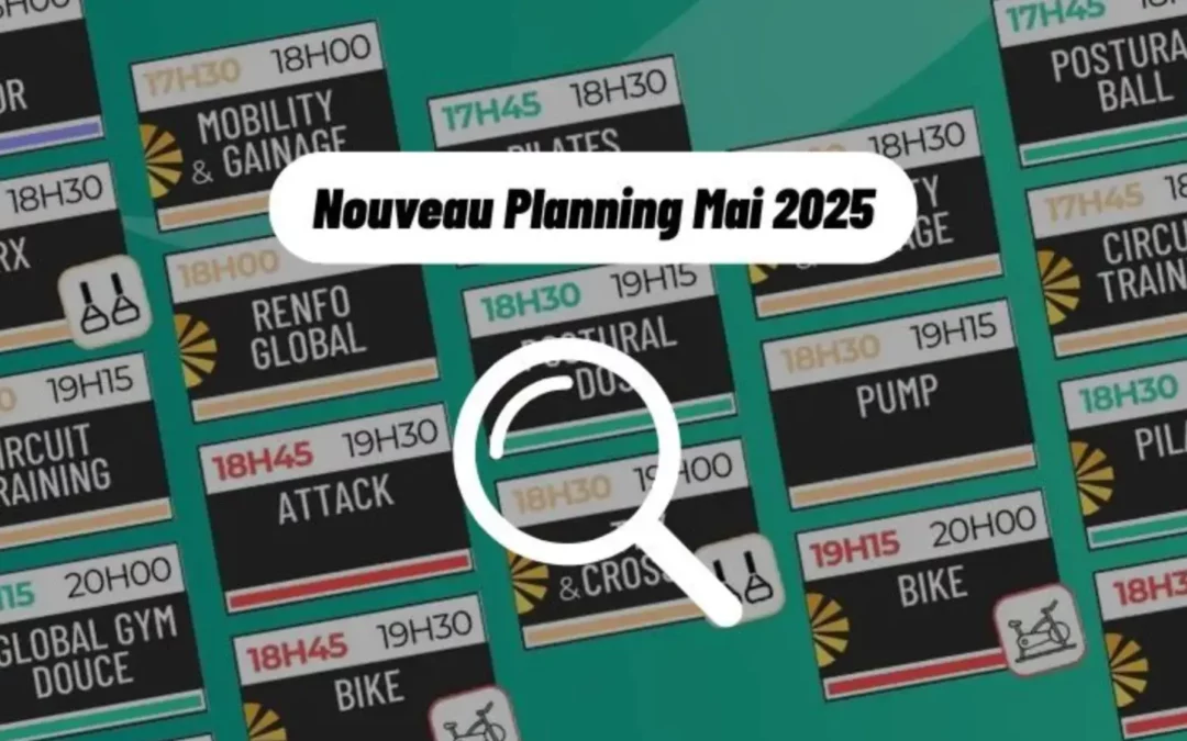 NOUVEAU PLANNING, NOUVELLES ÉNERGIES !