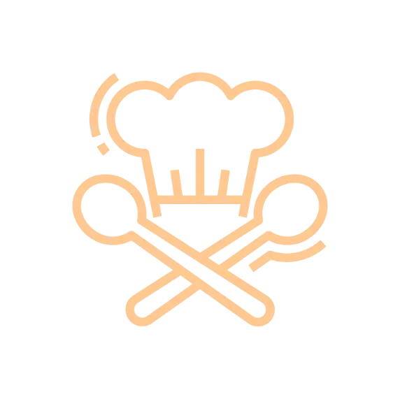 Pictogramme cuisine équipée dans la maison de séjour Salvéo à Loubens
